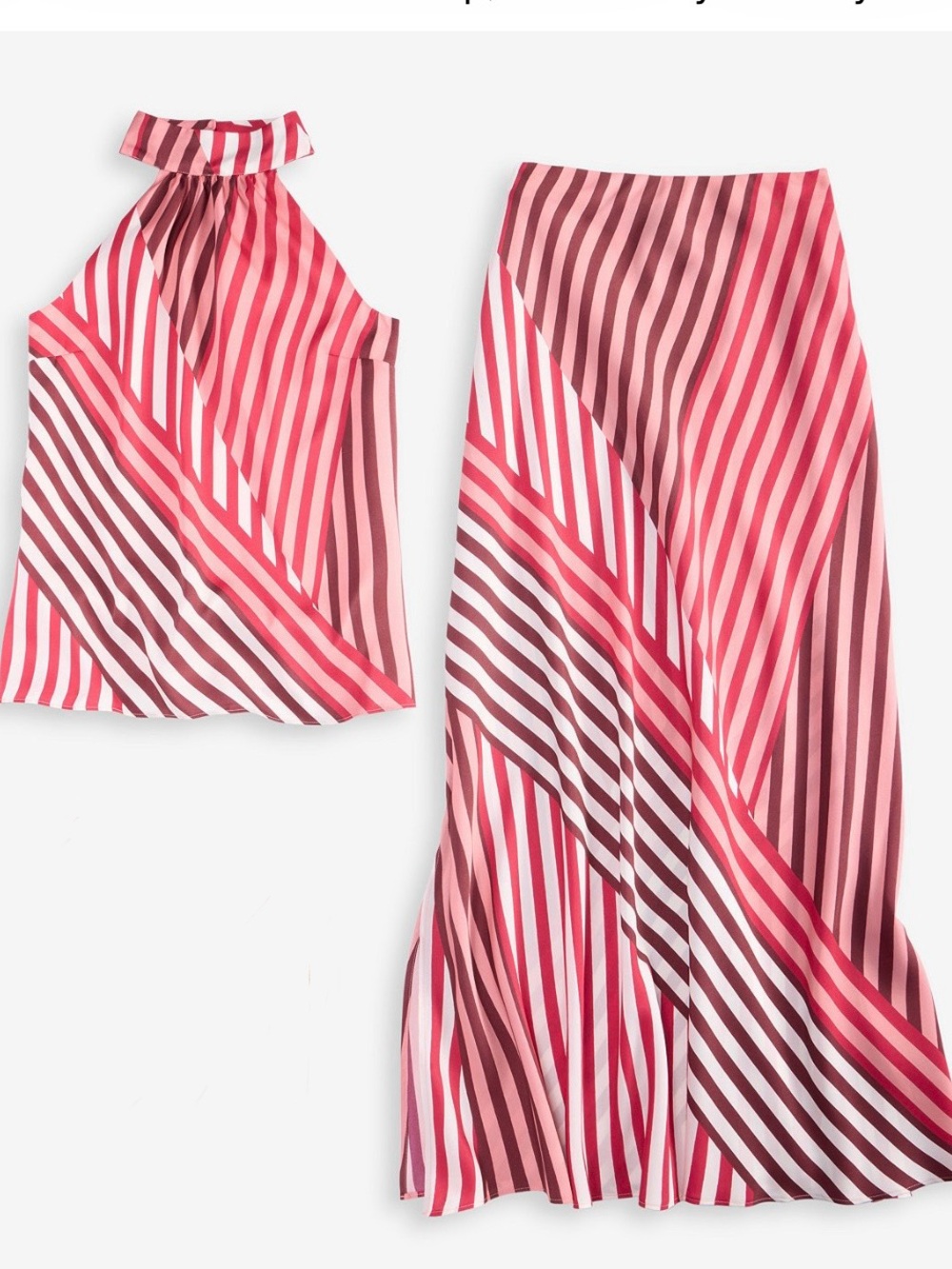 INC Striped Matching Skirt Set XS